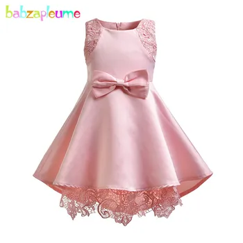 

babzapleume Summer Fashion Little Girls Clothing Lace Bow Sleeveless Kids Dresses For Baby Party Dress Princess Costume BC1089
