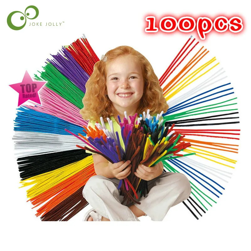 100 шт./лот стебли Красочные палочки детские игрушки детский сад сделай сам