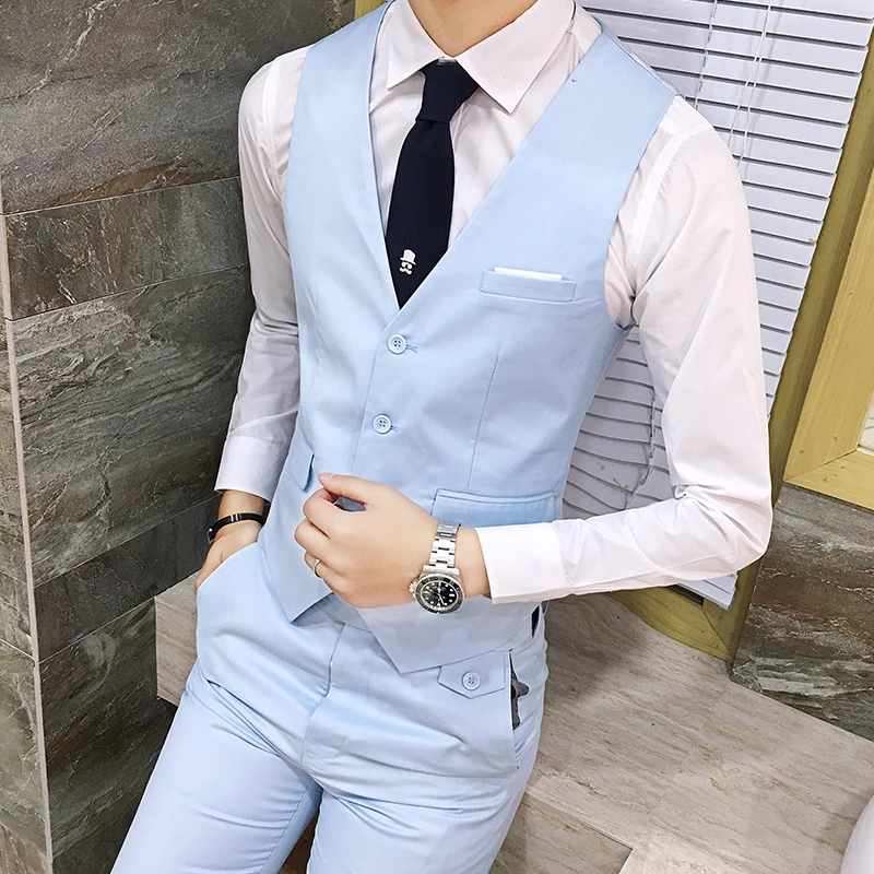 2018 Men's Suit Vests Multi color Choice Fashion Business Gentleman ...