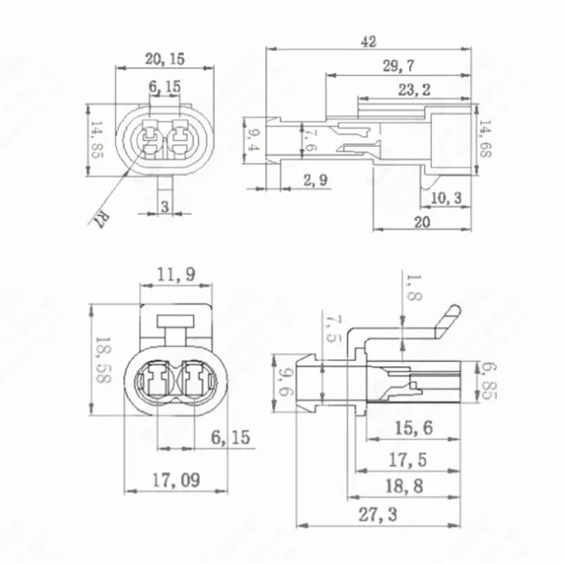 1 комплект 1P 2P 3P 4P 5P 6P AMP 5 Штекерный и гнездовой разъем для автомобильных