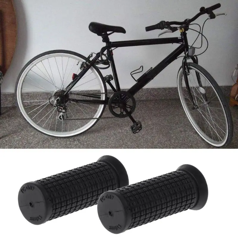 

2pcs Bicycle Grips Short Handle Rubber Non Slip Cycling Scooter MTB Bike Parts