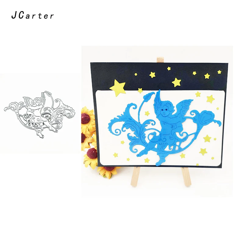 

JC New Arrival Wine Pot Angel Metal Cutting Dies for Scrapbooking DIY Embossing Folder Paper Card Handmade Album Crafts Stencil