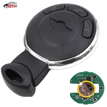 

KEYECU Smart Remote Key Keyless Entry Control Clicker 3Button CAS System 868MHZ ID46 CHIP for Mini Cooper 2007-2014 Uncut Blade