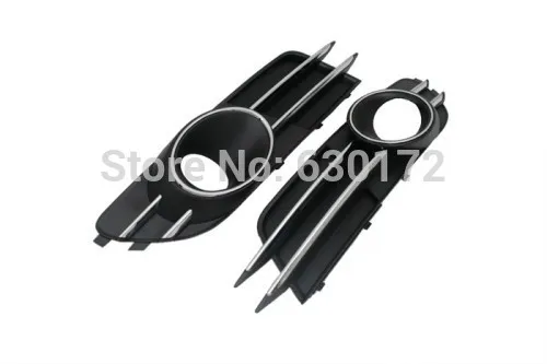 

Front Fog Light Grille With Chrome Line Accent (Cutout Version) For Audi A6 C7