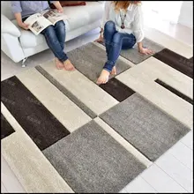 Простой решетчатый акриловый ковер alfombras, современные ковры ручной работы для гостиной, спальни, модный креативный журнальный столик, диван tapete