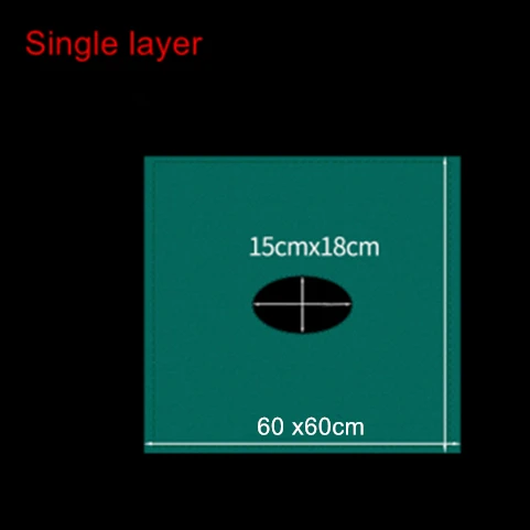 5 шт однослойные занавески для лица cottom с отверстием пластиковая хирургическая драпировка для клинической, глазной крышки, эстетики, ухода за кожей использования - Цвет: single drape 60cm