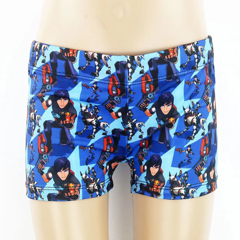 Hot Sale Children Swimsuits Swim Short Pants Cartoon Boy's Trunks Swimwear Plants Boy Beach Wear