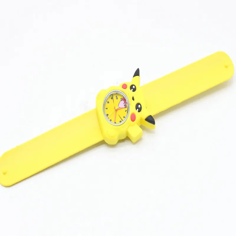 Высокое качество оснастки часы 3D дети мультфильм часы для Пикачу детская Рождество подарок спортивные силиконовые пощечину наручные часы