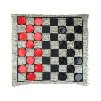 

Funny Game Kids Adults Nordic Quilt Giant 3-in-1 Checkers Track Road Floor Blanket Carpet