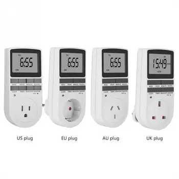 

12/24-hour Timer Switch Socket Summer Time/Random Function Modes Smart Timer Socket Programmable Timer Switch Socket