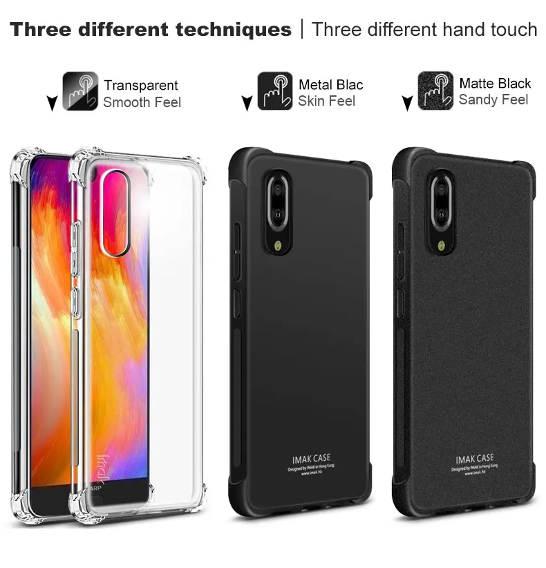 iMAK Airbag Super-slim Soft Phone case for SHARP S2 Bumper +Soft Screen Protector For AQUOS Case |