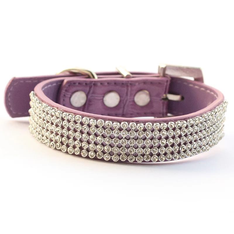 

Armi store Rhinestone Purple Dog Collar princess Leads Collars For Dogs 41031 Pet Supplies Accessories