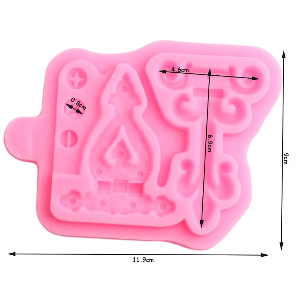 Vintage Hinge Screw Silicone Molds Cupcake Topper Fondant Mold DIY Party Cake Decorating Tools Candy Chocolate Gumpaste Moulds