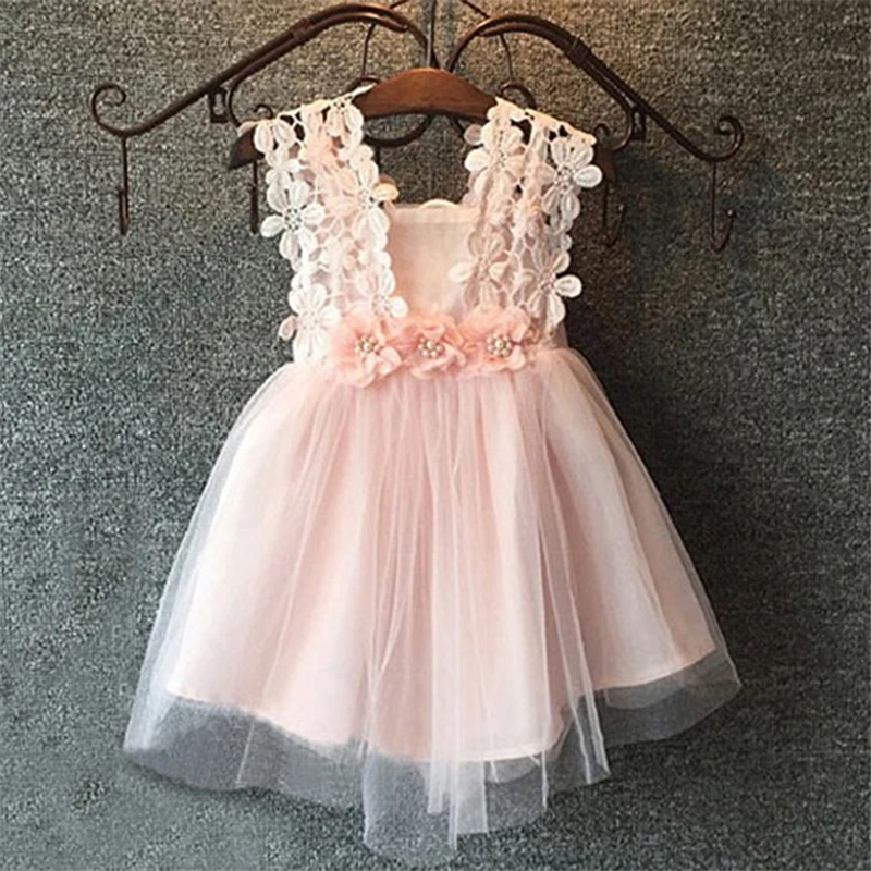 

Summer Toddler Flower Girl Dress Party Wedding Floral Baby Girls Dresses Vestidos Children Clothes Birthday Clothing 2-6 Years