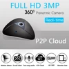 OUERTECH vista completa WIFI 360 grados audio bidireccional panorámico mini 3MP Fisheye inalámbrico IP vr Cámara soporte 64g ► Foto 2/6