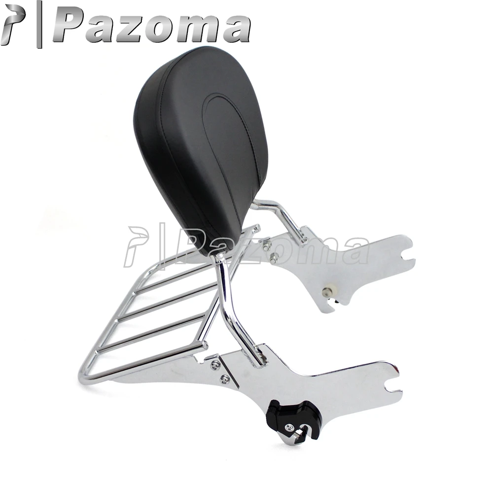 Sissy Bar per Harley Davidson Dyna Street Bob 2009-2017 portapacchi docking nero