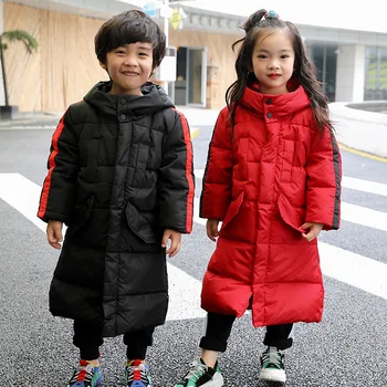 

Winter Kids Girls Winter Coat Warm Parka Teenage Outwear Children Winter Jacket Kids Warm Thick Hooded Long Coats H267