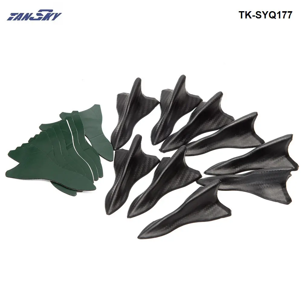 10pcs/lot Bumper Canard Fin Diffuser windshield Roof Spoiler Vortex Generator for Honda TK-SYQ177-AF