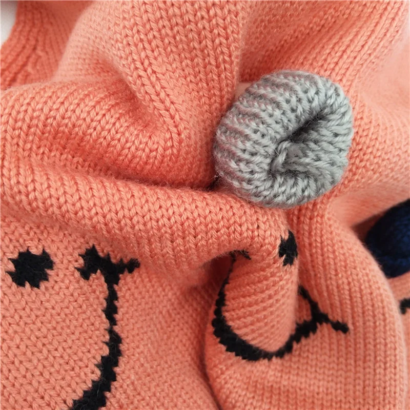 Высококачественная осенне-зимняя детская одежда; повседневные шерстяные вязаные свитера с круглым вырезом для девочек; кашемировый пуловер для маленьких девочек; жилет