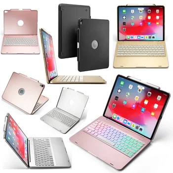 

Wireless Bluetooth 7 Color Backlit Keyboard Pencil Holder Funda Case Stand Smart Cover For Apple iPad Pro 12.9 2018 Tablet Coque