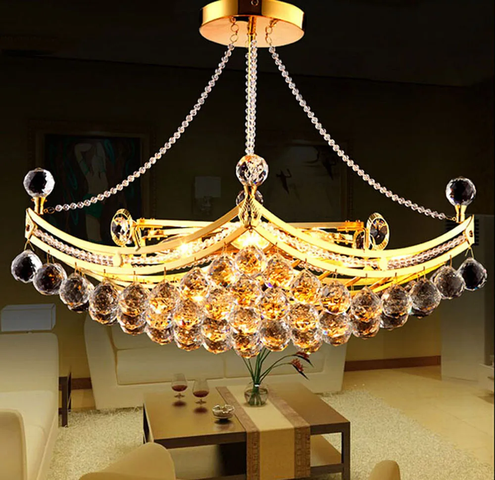 

Crystal lamp rectangular living room lights modern led crystal ceiling lamps color change simple bedroom bedroom lighting