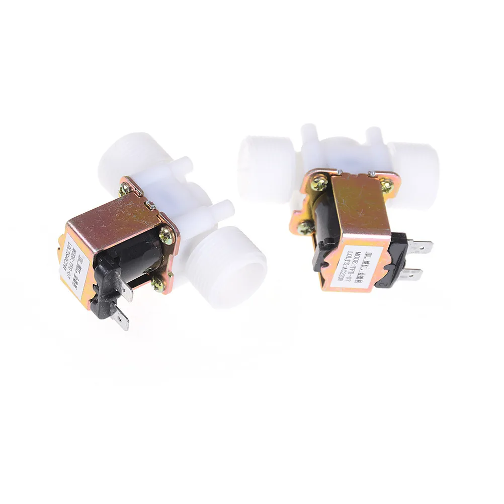 Water Valve Magnetic Water Air Inlet Flow Switch 3/4" Plastic Solenoid Valve 24V 220V
