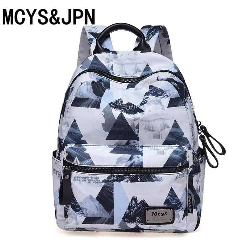 MCYS&JPN Women Backpacks Creative Triangle Printing Backpack Travel School Bagsin Backpacks