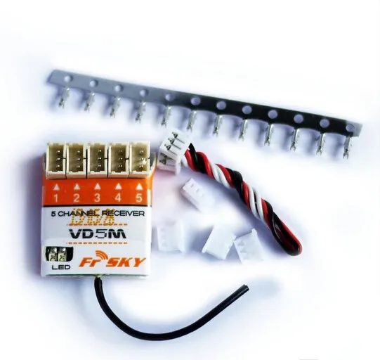 

FrSky VD5M 2.4G 5CH Micro Receiver designed for indoor aircraft