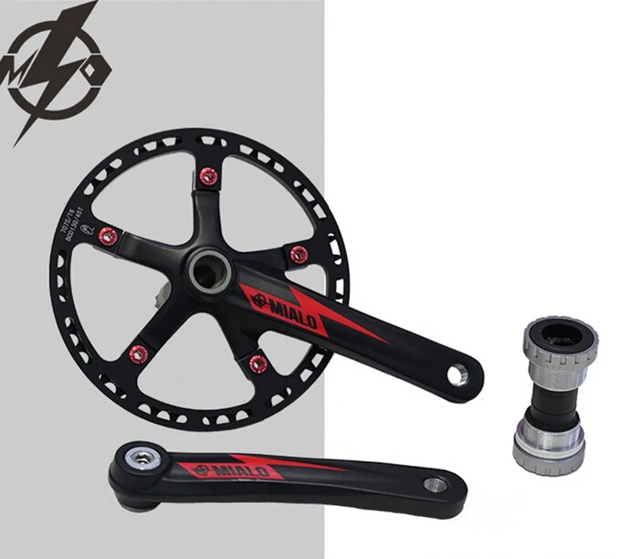 Mialo полый цельный велосипед crankset BYA412 BMX велосипедная система передняя Звездочка для велосипеда