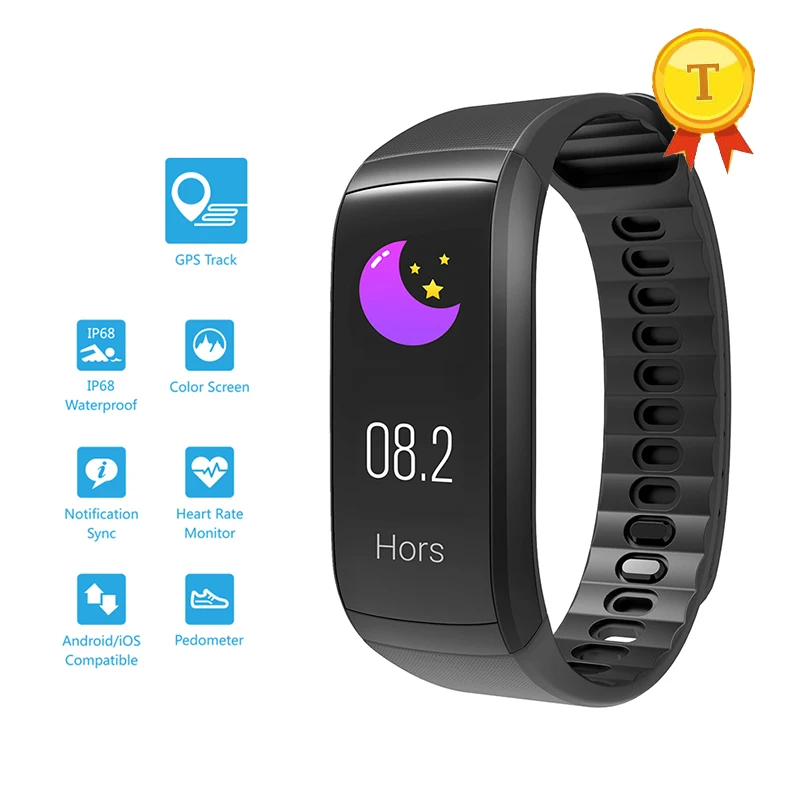 Лидер продаж IP68 плавание gps SmartBand фитнес-браслет с пульсометром трекер активности Смарт-браслет PK mi band 2 3