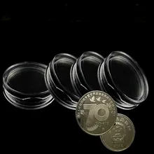 10 шт. 25 мм прозрачный чехол для монет круглый в штучной упаковке Маяк держатель для монет пластиковые капсулы коробка для монет капсулы для монет