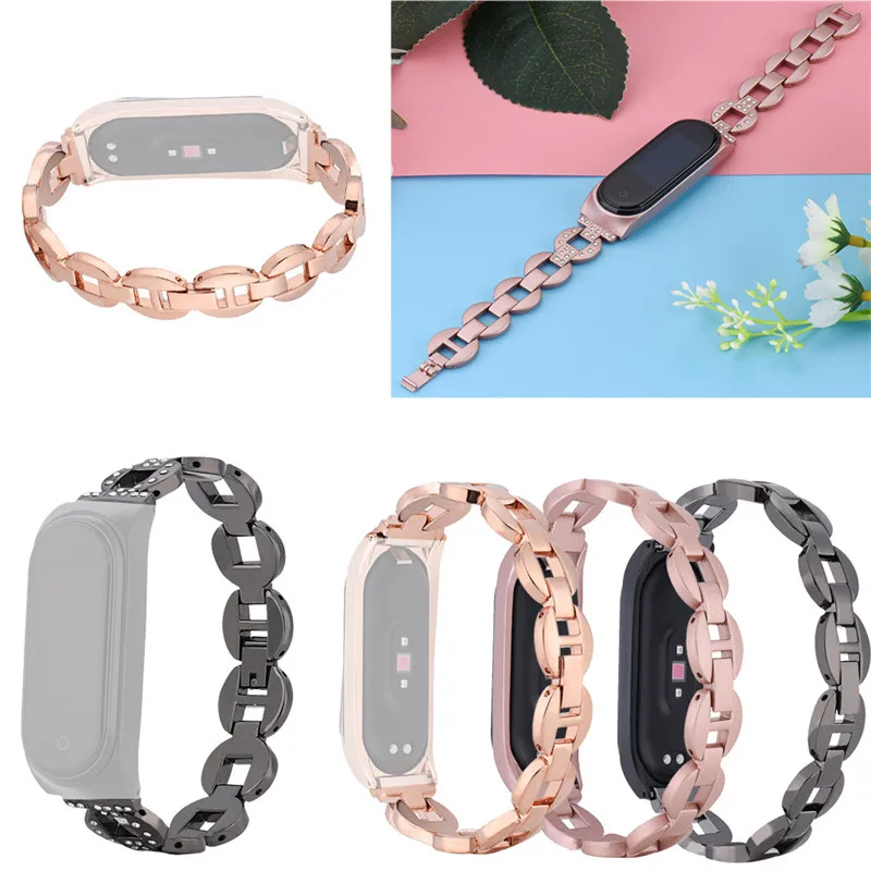 HIPERDEAL Smart Accessories Metal Wrist Strap For Xiaomi Mi Band 4 Bracele Replacement Wristband Band Strap Metal Case Cover