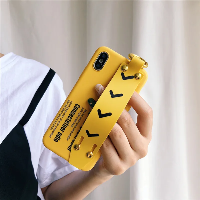 Koop Easterm Grappige Symbool Letters 6 s Case Polsband Soft Case Voor iPhone 6 6 s 7 8 8 Plus X XS Beugel Telefoon Cover