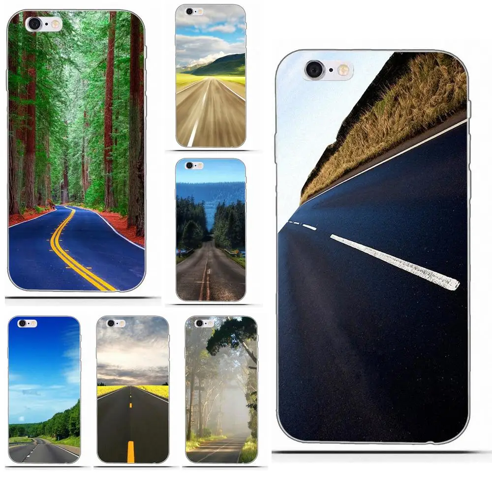 

The Highway Nature For Huawei Nova 2 V20 Y3II Y5 Y5II Y6 Y6II Y7 Y9 G8 G9 GR3 GR5 GX8 Prime 2018 2019 Soft TPU Cell Case