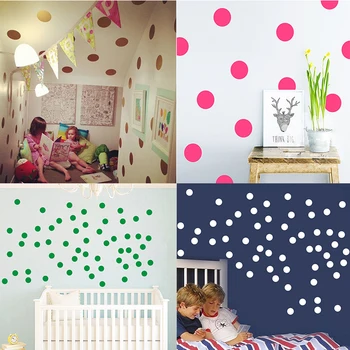 

Gold Dots Babyroom Nursery Wall Stickers For Kids Room Children Home Decor Art Wall Decals Kids Room Girl Room Sticker Wallpaper