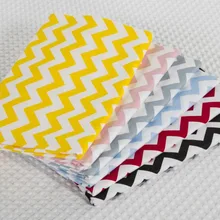160 см* 50 см хлопок шеврон зигзаг 1 см Широкий желтый розовый серый красный черный синий ткань для комплект кровати «сделай сам» одежда пэчворк домашний декор