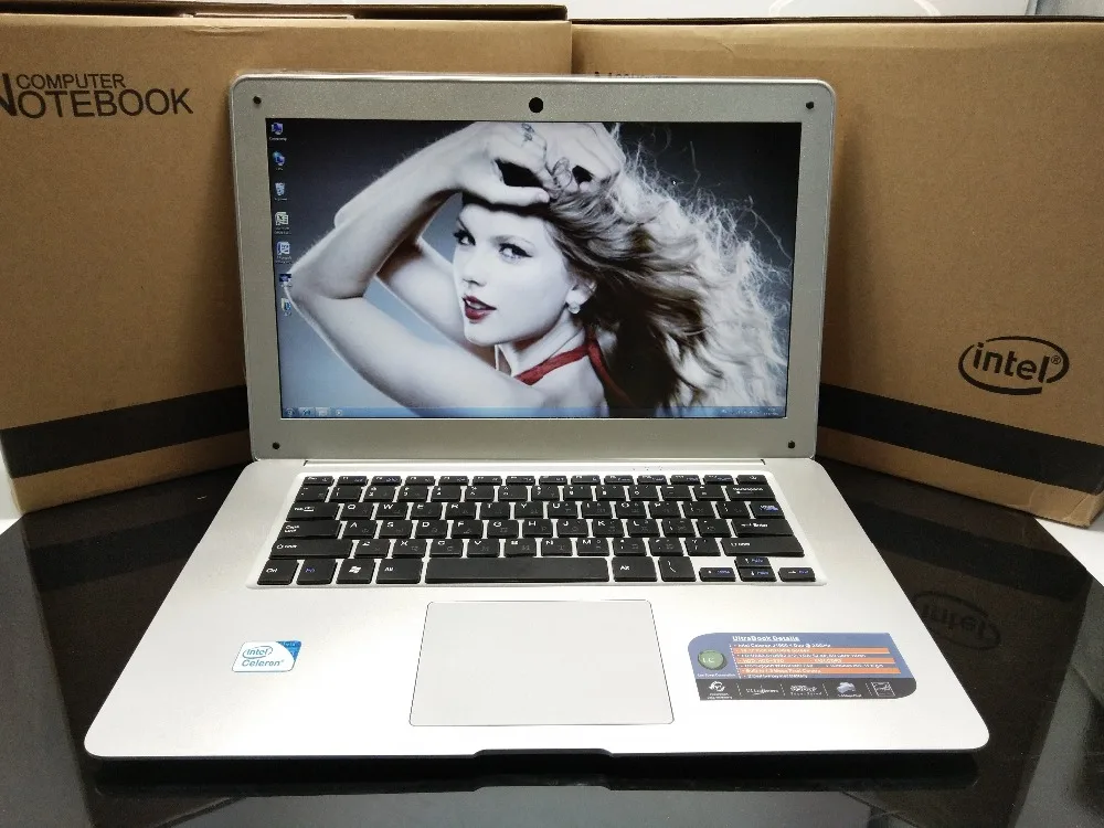 Free shipping 14inch Laptop Windows7/8/10 Qual-Core In-tel J1900 8G/750G HDD Wifi Webcam tablet USB3.0 HDMI PC Computer Notebook |