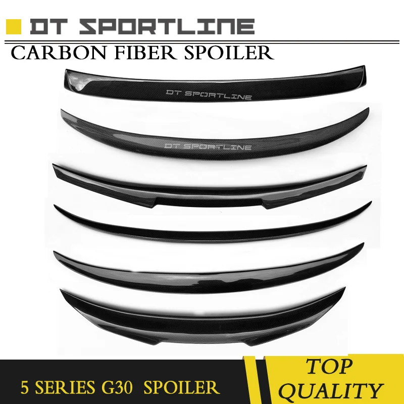 

For G30 M5 /M4 /P /PSM Carbon Fiber Look Boot Spoiler for BMW 5 Series G30 Rear Spoiler Wing 2017 - present