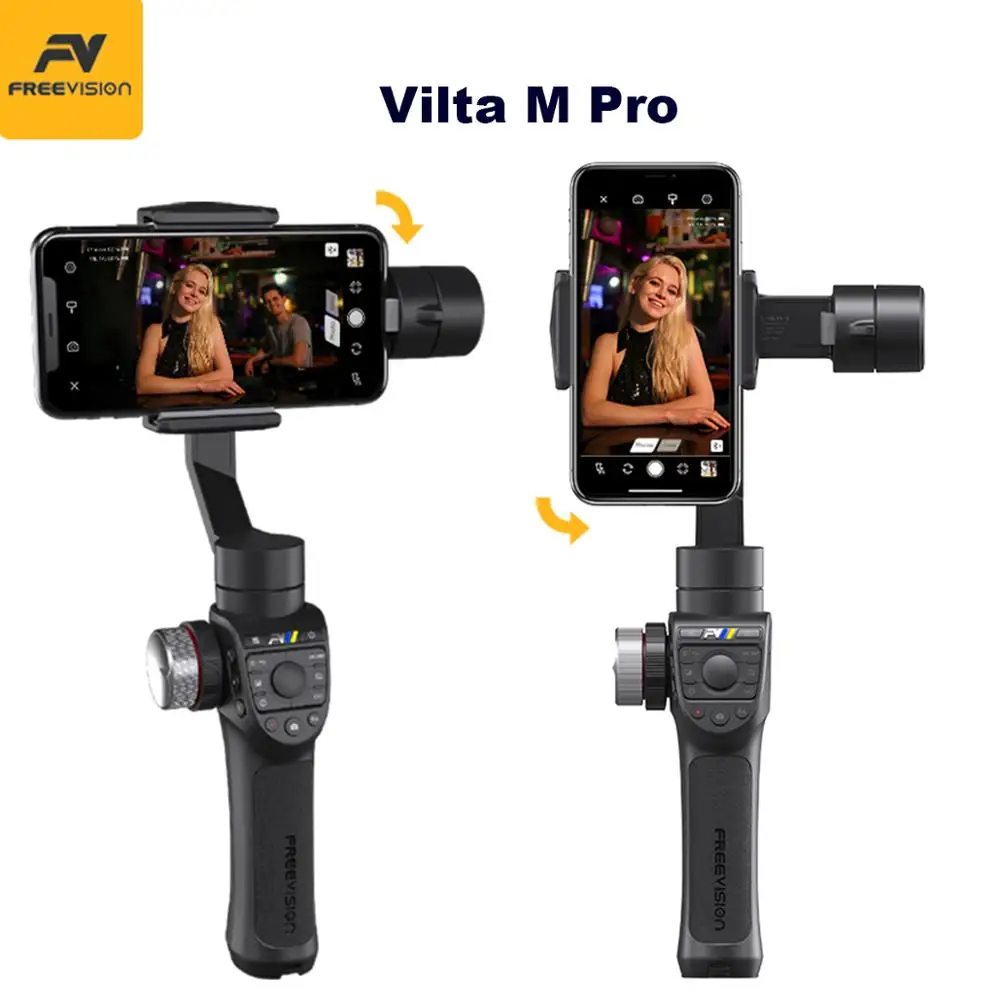  Freevision Vilta-M Pro 3-Axis Handheld Smartphone Gimbal Stabilizer for Huawei P30 Pro IPhone Gopro