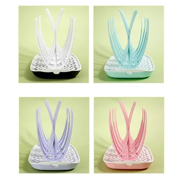 

Baby Bottles Drying Rack Infant Bottle Drying Rack Drainer Storage Dryer Cleaning Rack Baby Pacifier New