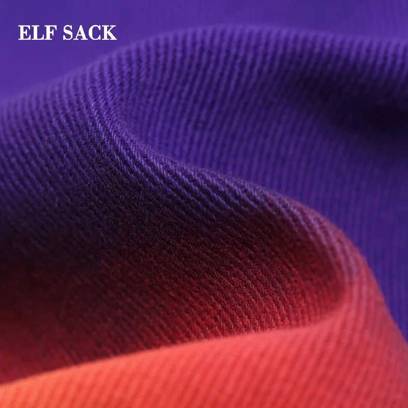 Женская повседневная юбка ELF SACK хлопковая трапециевидная до колена со средней