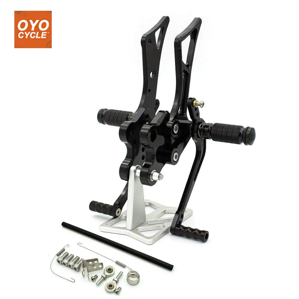 

CNC Adjustable Rearsets Foot Rest Foot Pegs Foot Rests For Yamaha FZ1 FZ8 2001 2002 2003 2004 2005