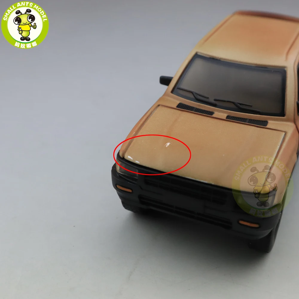 1/32 Jackiekim Hilux грузовик пикап с анти-ствол танка литая металлическая Модель автомобиля игрушки Дети Звук освещение подарки