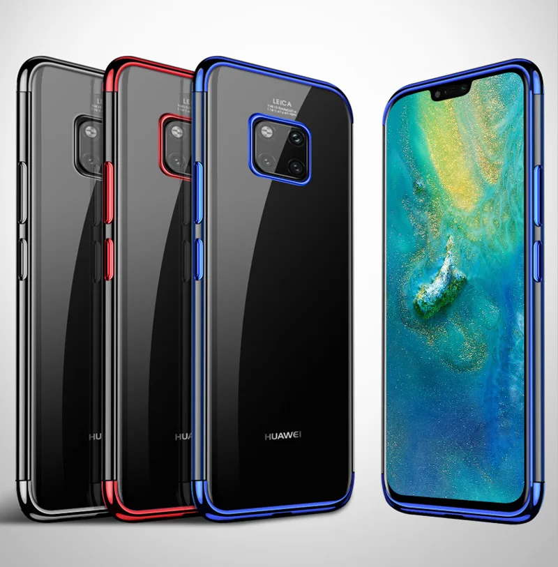 Прозрачный чехол для телефона Huawei Honor 8X 10 9 Lite 8C V10 V9 Nova 3e 3 P20 Pro Mate 20 с лазерным