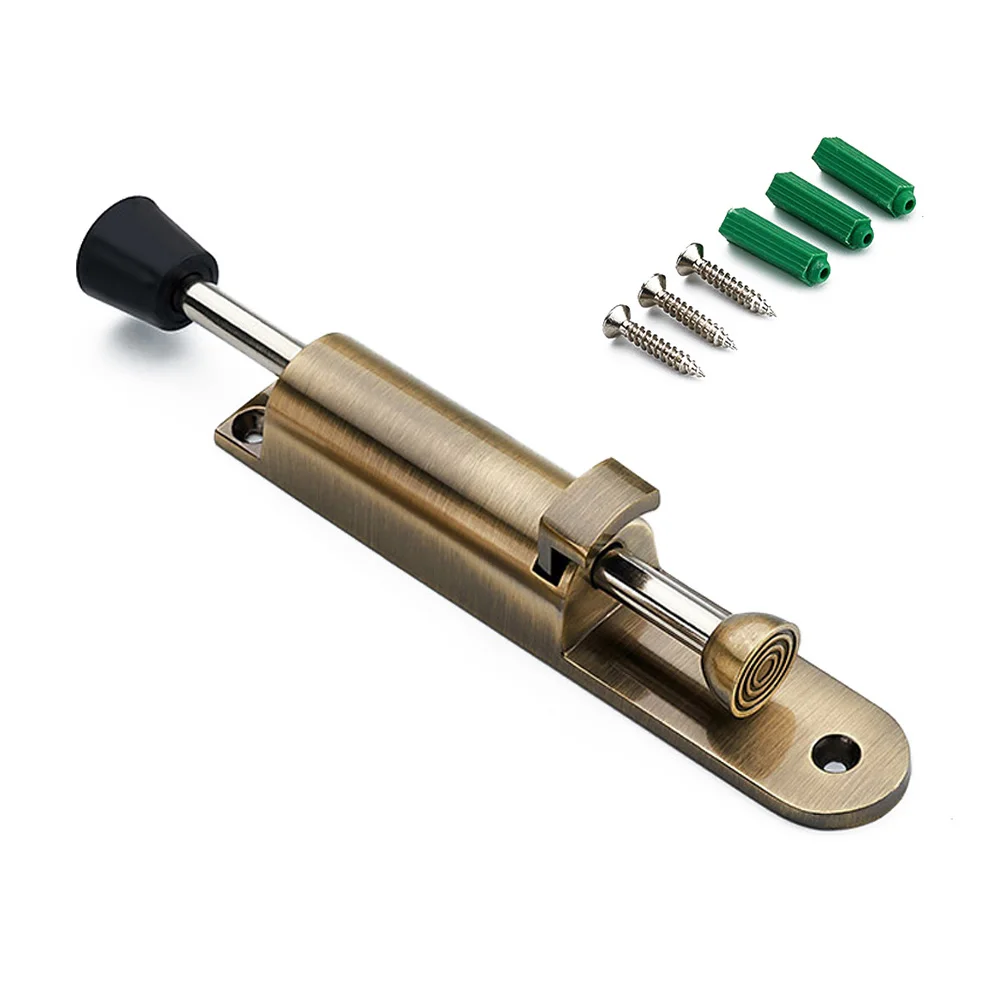 

Stainless Steel Telescopic Door Stopper Silver Spring Loaded Step-On Door Holder Door Stops For Household Hardware