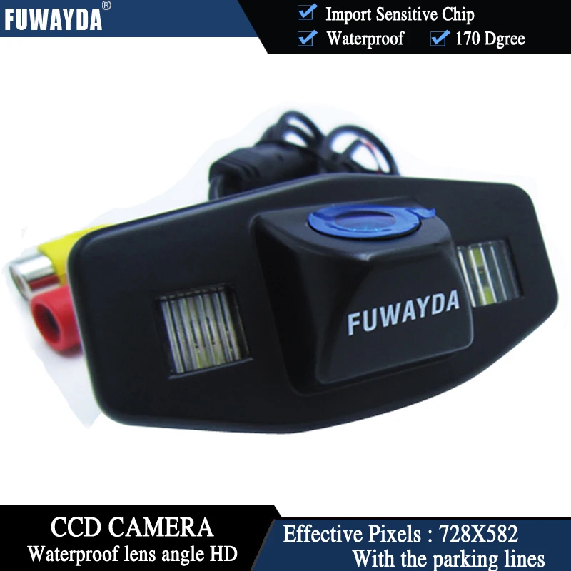 Comprar Cámara de visión nocturna FUWAYDA CCD resistente al agua para aparcar marcha atrás para Honda Accord Pilot Civic Odyssey Acura TSX