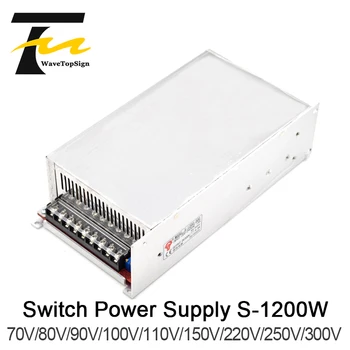 

WaveTopSign 1200W DC Regulated Voltage Adjustable High Power Switching Power Supply Output VDC 24V 36V 48V 60V 110V Input AC220V