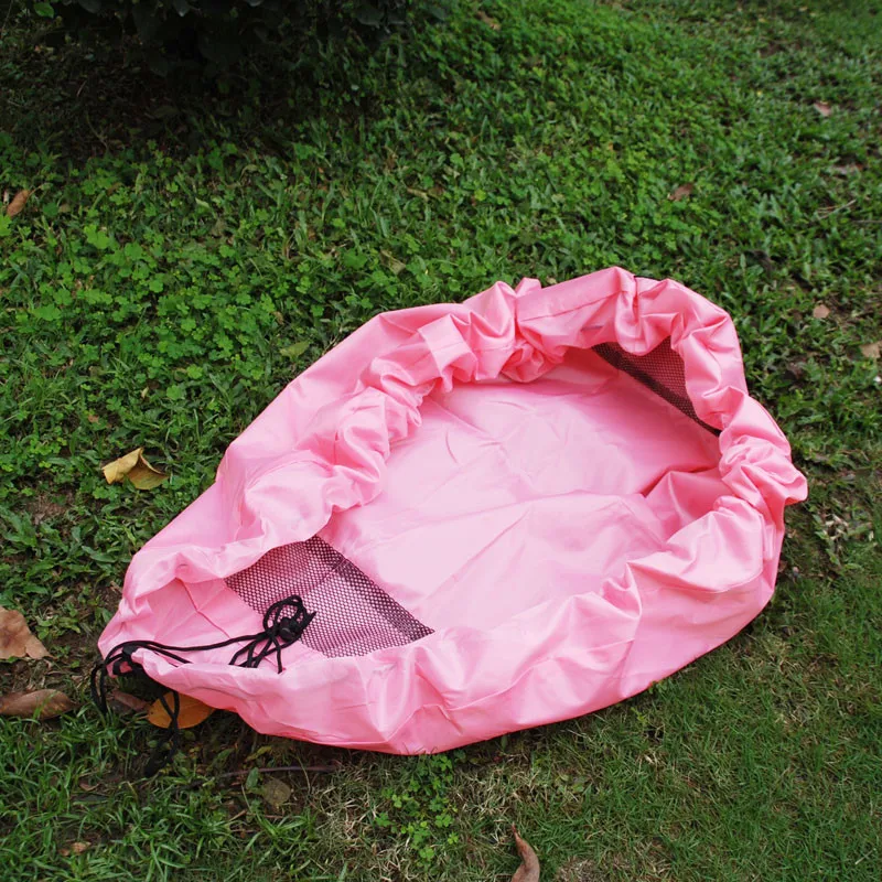 

Free Shipping Foldable Toy Bag Solid Color ,Wholesale Kids Toys Organizer Pink Drawstring Bag DOM1010273