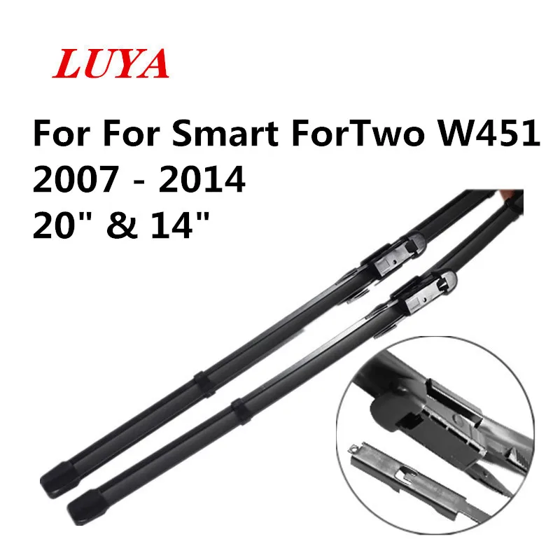 

LUYA Wiper Blade Car windshield wiper For Smart ForTwo W451 2007 2008 2009 2010 2011 2012 2013 2014