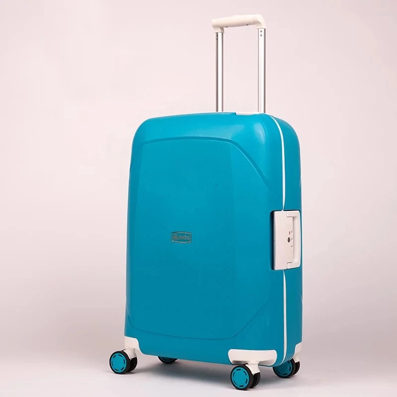 GraspDream чемодан на колесиках 24 Дорожный чемодан на колесиках TSA настраиваемый замок переносить Модные женские мужские Спиннер дорожная сумка с колесиками - Цвет: blue